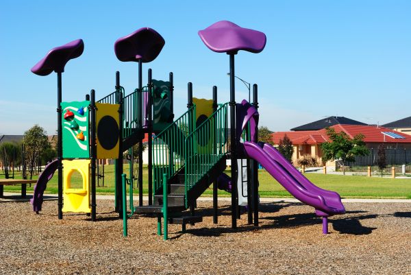 Playground Mulch Removal in North Tonawanda